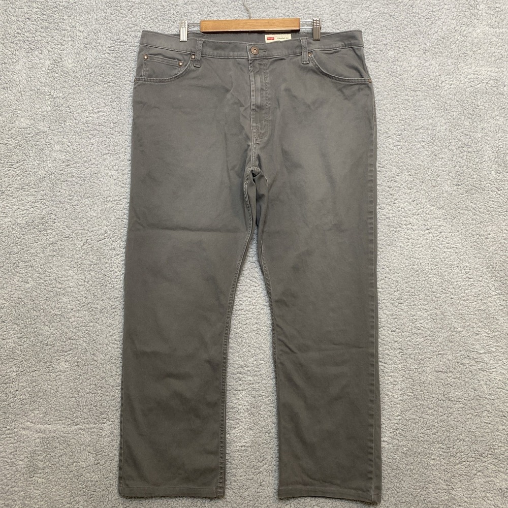 Wrangler Straight Fit Jeans Men 40x30 (actual 28.5"In) Gray Denim Western Cowboy